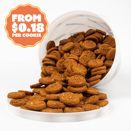 ANZAC Biscuits Bucket 1.7kg - Bite Sized Biscuits