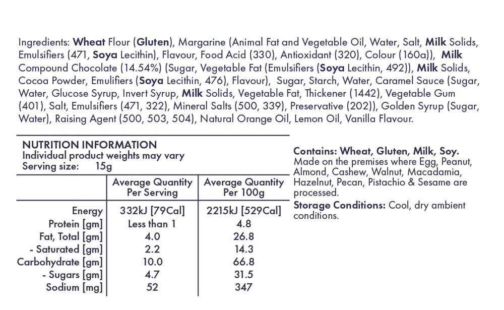 Choc Drop - 350g Bag x 12