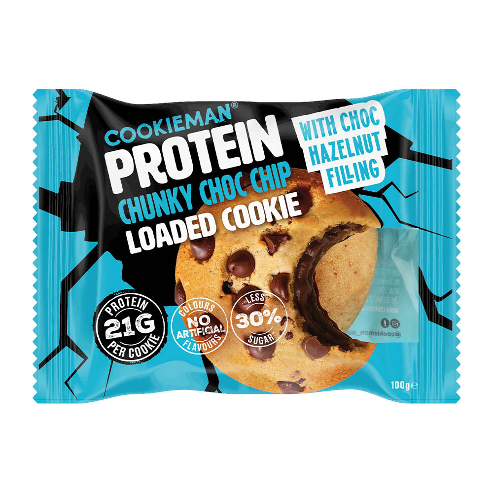 Chunky Choc Chip Loaded with Choc Hazelnut 100g - Protein Cookies