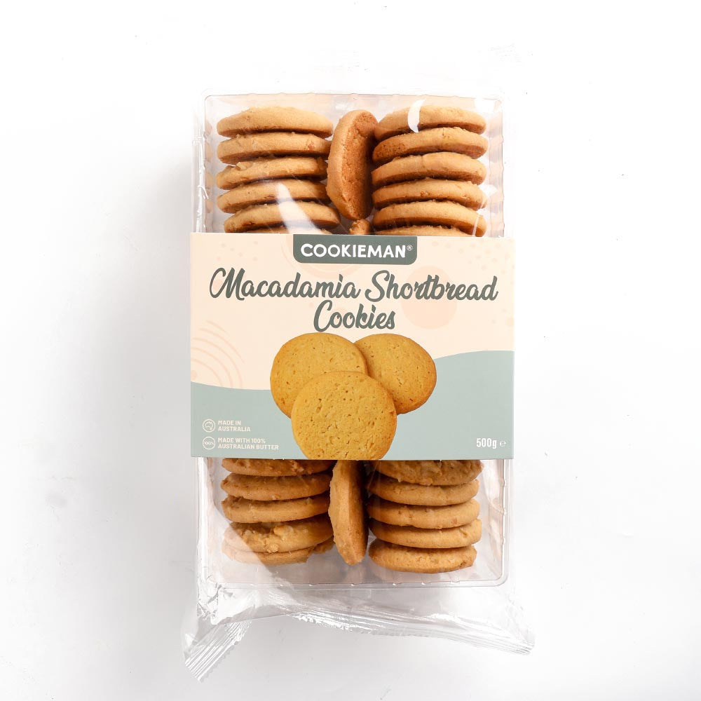 Macadamia Shortbread 500g - Traditional Biscuits
