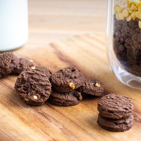 Triple Chocolate Cookies 2x2.5kg - Bite Sized Biscuits