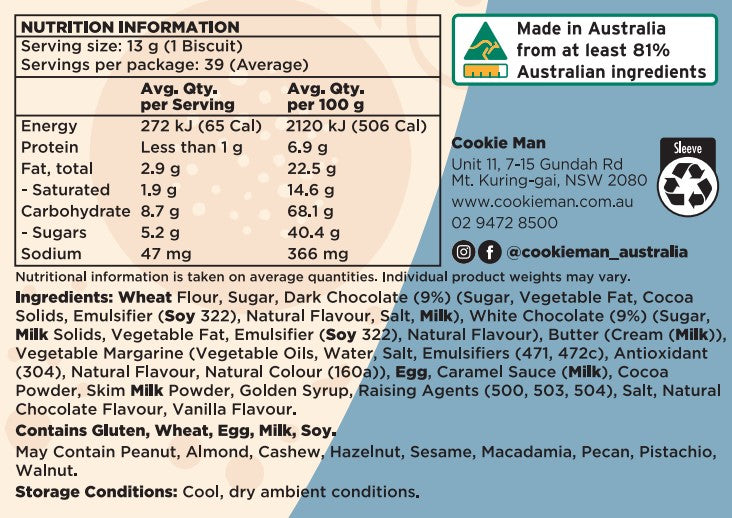 Triple Choc 500g - Traditional Biscuits